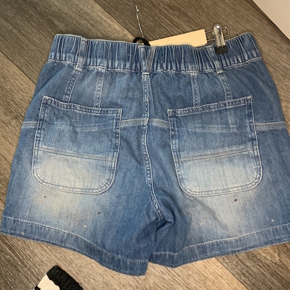 WE THE FREE SECOND CHANCE PULL ON SHORTS tie waist button fly denim shorts - Picture 5 of 7